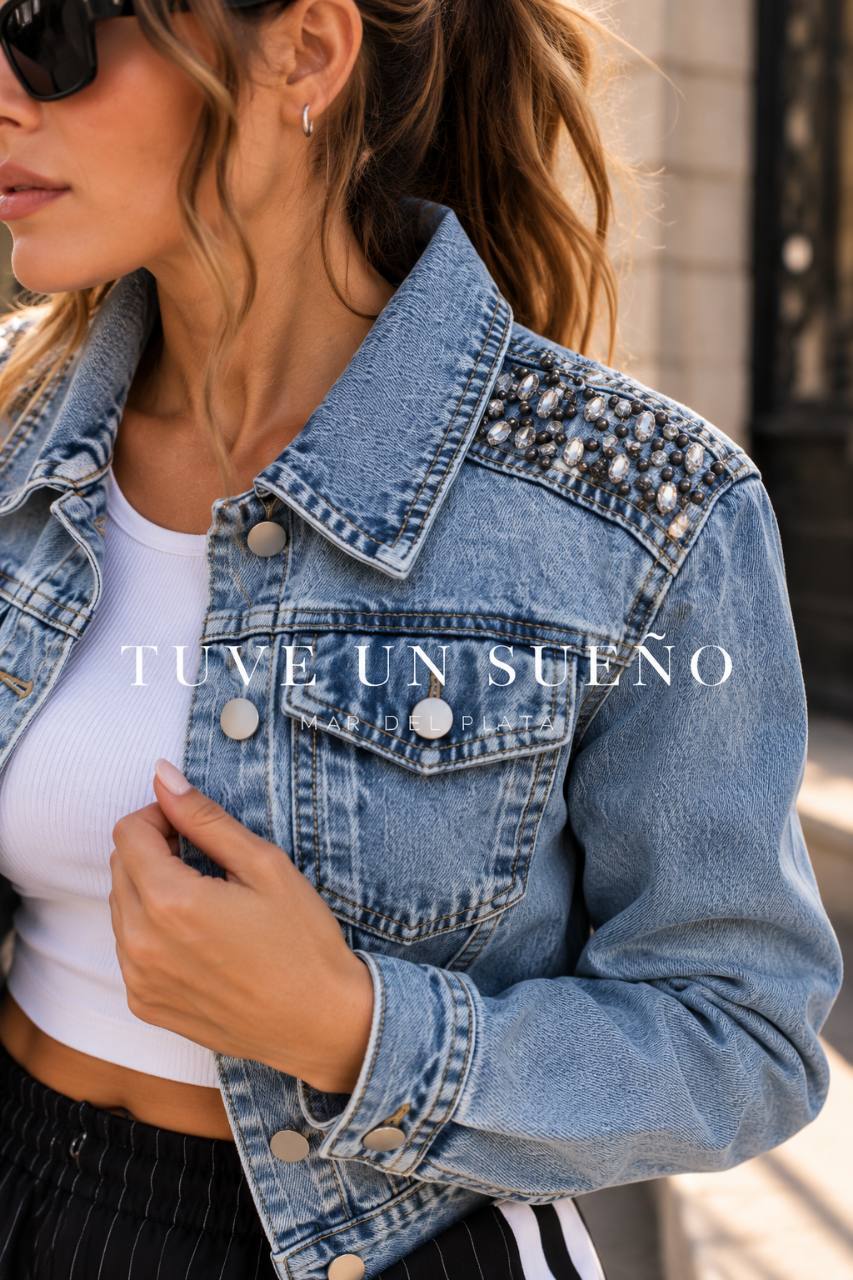 Campera con piedras importada, vista 1