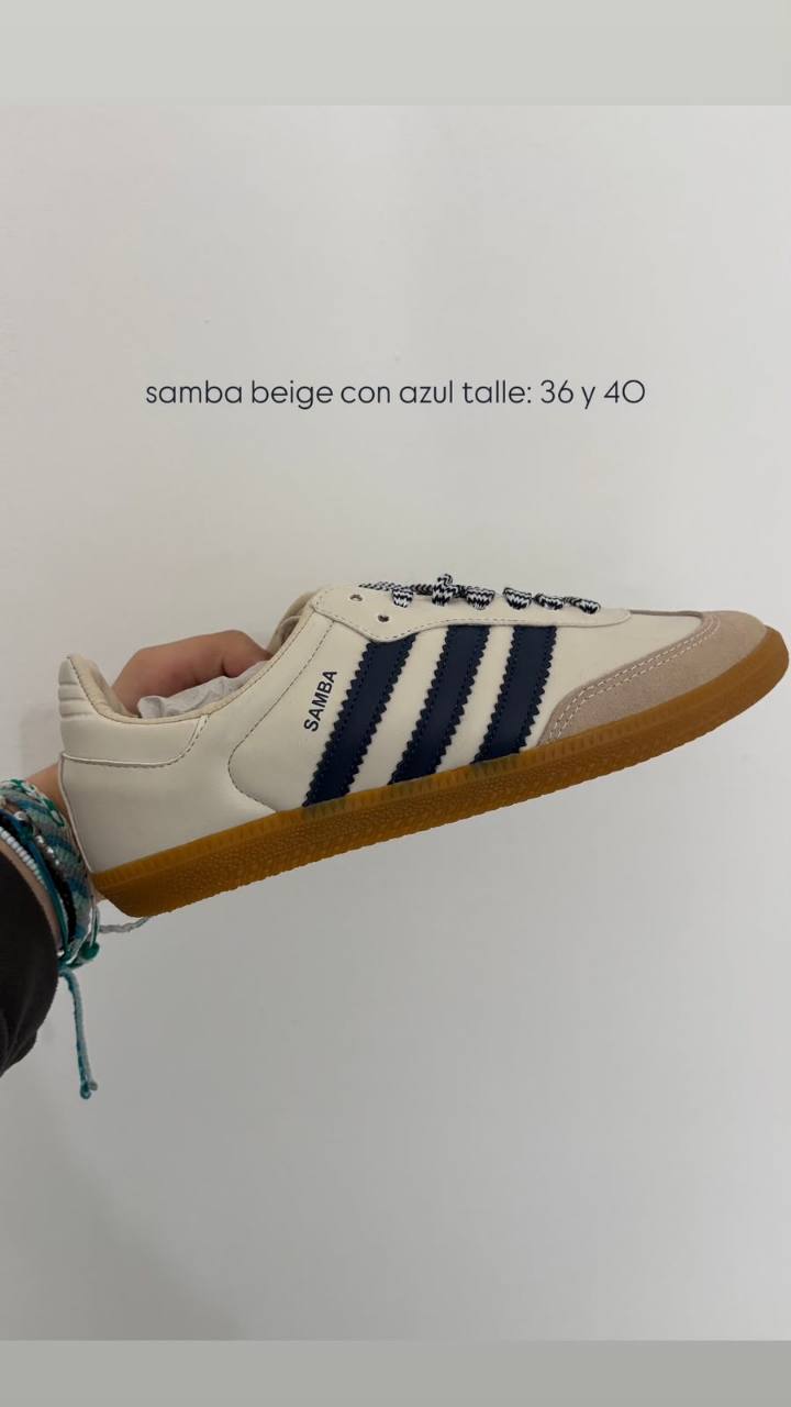 Samba beige con azul importadas